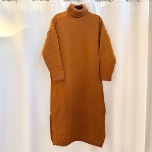 L’Envers Freya Merino Wool Knit Dress in Amber Size S